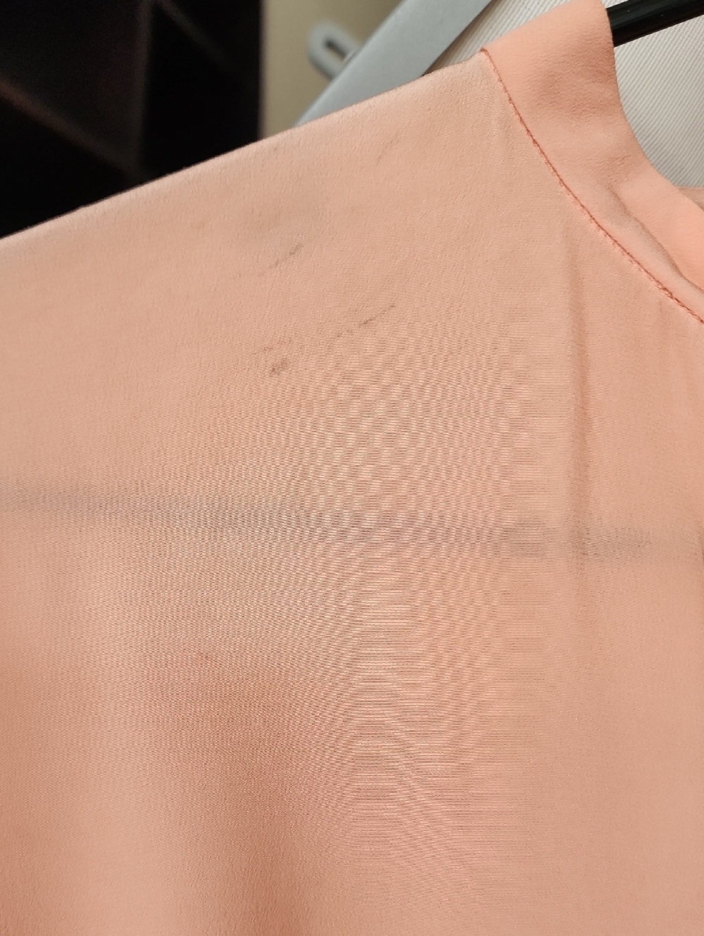 Prada Peach Tie-Neck Long Sleeve Maxi Dress - Picture 9 of 9